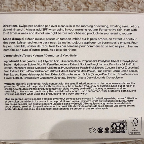 YSE Your Favorite Ex Exfoliating Pads - 45 pads - Picture 2 of 7